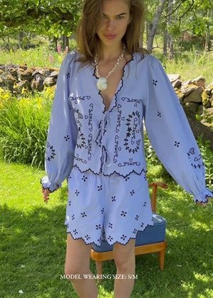 Tone bluse Blue Chambray Sissel Edelbo 